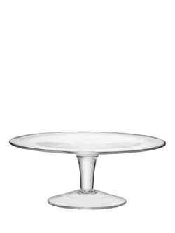 LSA International Serve Glass Cake Stand, 31cm, Clear, 