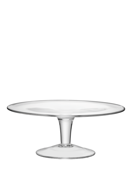 LSA International Serve Glass Cake Stand, 31cm, Clear, 
