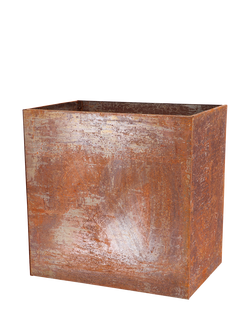 Fallen Fruits Rectangular Trough Planter, 58cm, Rust, Rust