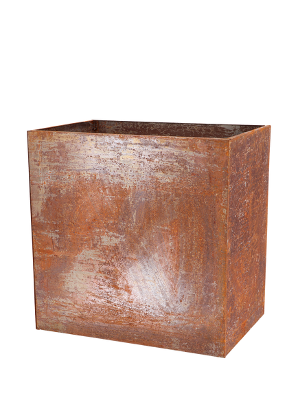 Fallen Fruits Rectangular Trough Planter, 58cm, Rust, Rust