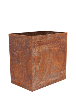 Fallen Fruits Rectangular Trough Planter, 58cm, Rust - view 2, Rust