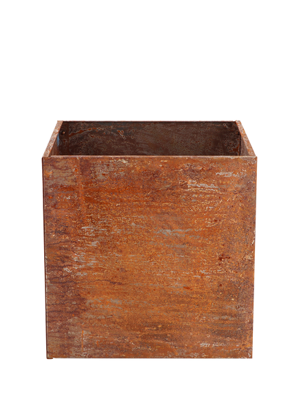 Fallen Fruits Square Trough Planter, 38cm, Rust - view 2, Rust