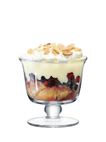 LSA International Serve Tall Compote/Trifle Bowl, 22cm, Clear - view 2, 