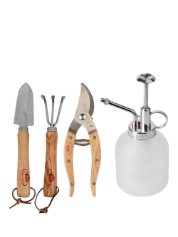 Fallen Fruits Indoor Plant Mini Gardening Tool Set, 4 Piece, Natural