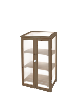 Fallen Fruits Large Upright 3 Shelf Pine Wood Cold Frame - view 2, Natural