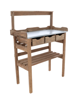 Fallen Fruits Potting Table with Rack - view 2, Natural