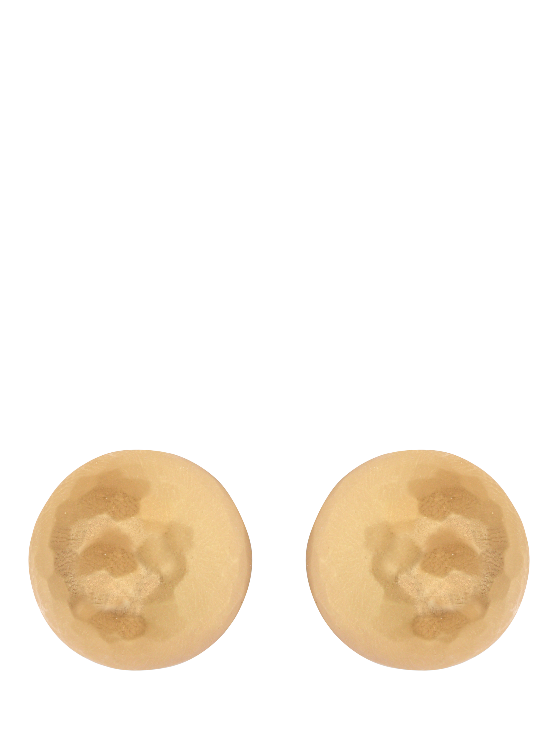 Product image 1 of 2, which shows Pre-loved Hammered Dome Clip On Earrings, Circa 1980s, Gold