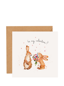 Louise Mulgrew Designs Be My Valentine Valentine's Day Card, Multi