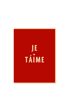 Nineteen Seventy Three Je T'Aime Valentine's Day Card