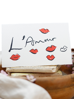 Sophie Amelia Creates L'Amour Kisses Valentine's Day Card, Multi