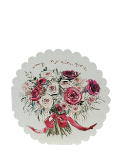 Sophie Amelia Creates My Valentine Bouquet Valentine's Day Card, Multi