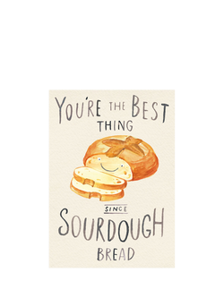 Woodmansterne Sourdough Loaf Valentine's Day Card, Multi