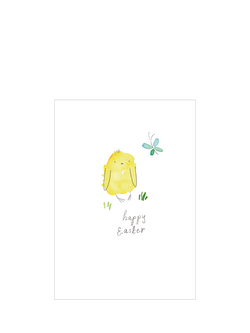 Woodmansterne Chick And Butterfly Easter Card, Multi