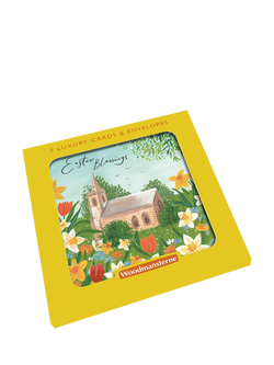Woodmansterne Church Daffodils Easter Card, Pack of 5, Multi