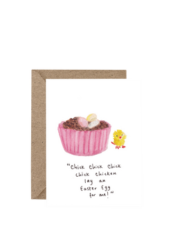 Western Sketch Krispie Cake Easter Card, Multi