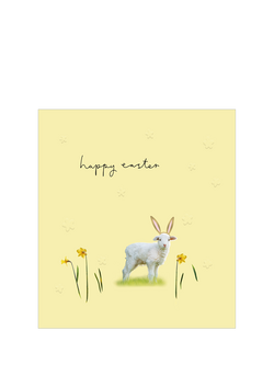 The Proper Mail Company Lamb & Daffodils Easter Card, Multi