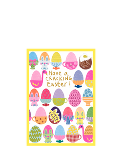 Paper Salad Egg Cups Easter Card, Multi