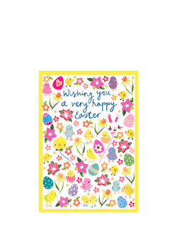 Paper Salad Chicks & Eggs Easter Card, Multi