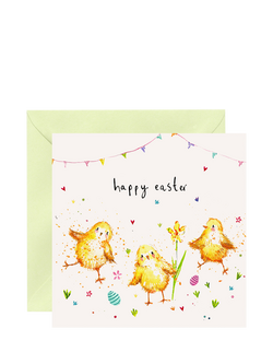 Louise Mulgrew Designs Chicks Easter Card, Multi