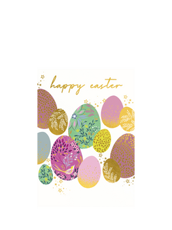 Sara Miller Floral Eggs Easter Card, Multi