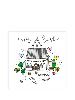 Rachel Ellen Spring Church Easter Card, Multi