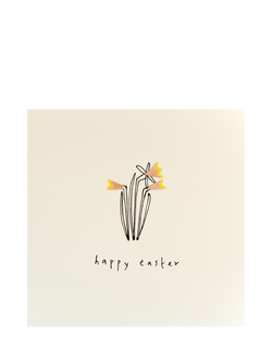 Ruth Jackson Easter Daffodils Easter Card, Multi