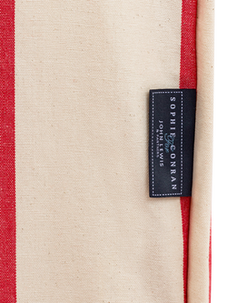 John Lewis x Sophie Conran Felix Armchair Replacement Loose Cover - view 2, Petunia Red Stripe