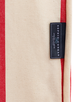 John Lewis x Sophie Conran Felix Large Sofa Replacement Loose Cover - view 2, Petunia Red Stripe