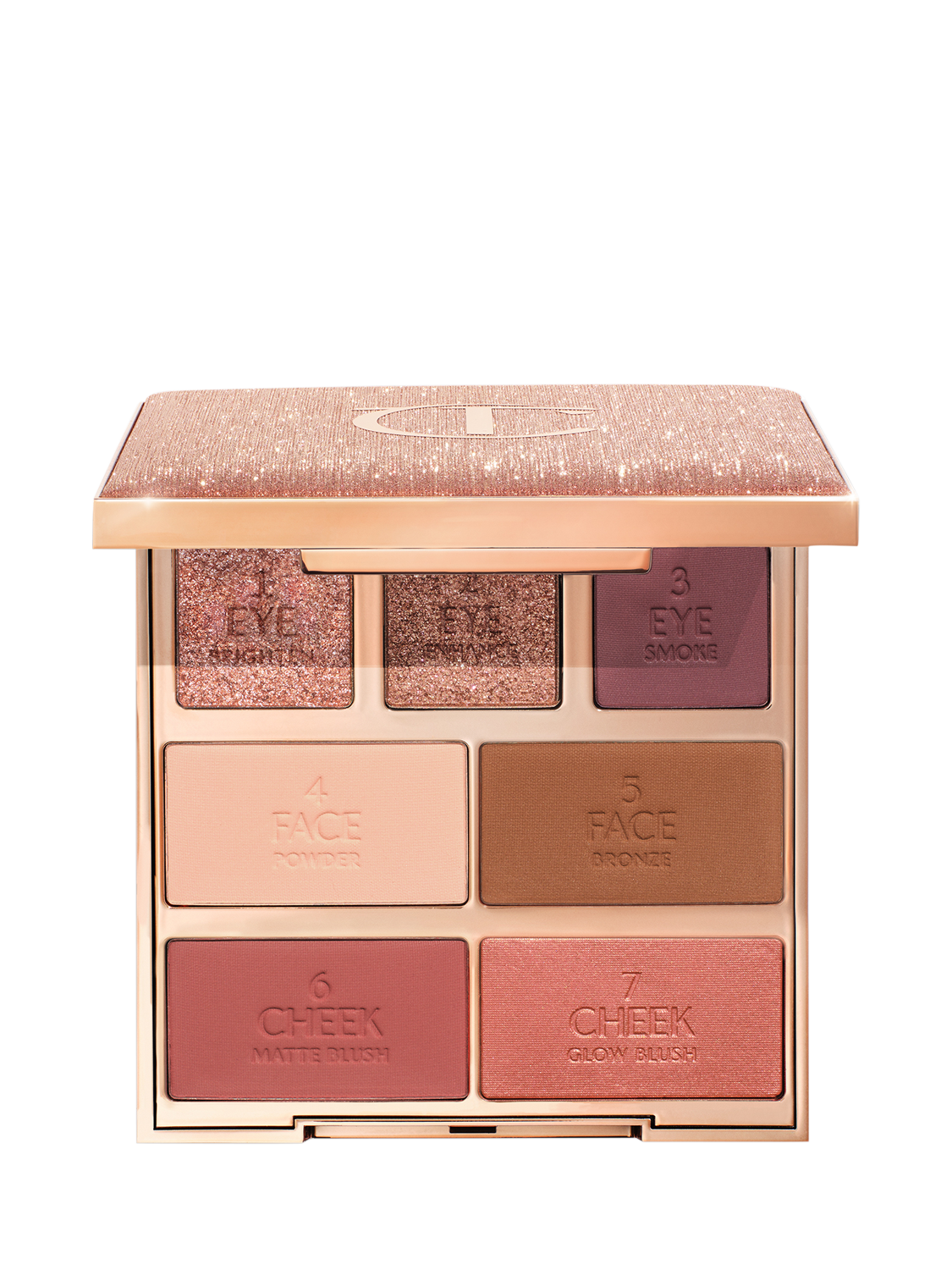 Product image 1 of 7, which shows Charlotte Tilbury Hollywood Instant Look In A Palette, Dreamy, Bronzed Beauty