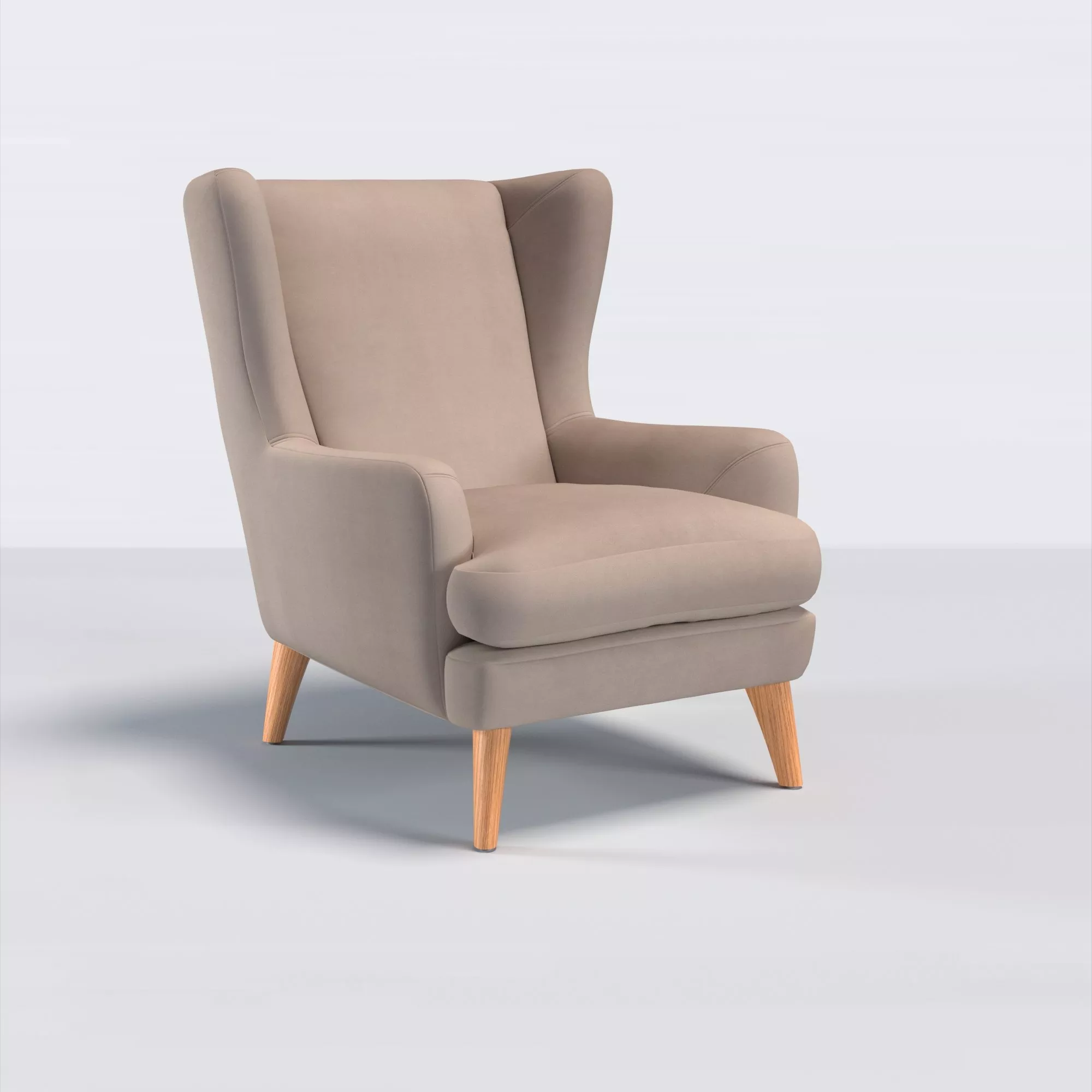 John Lewis Bergen II Armchair, Light Leg