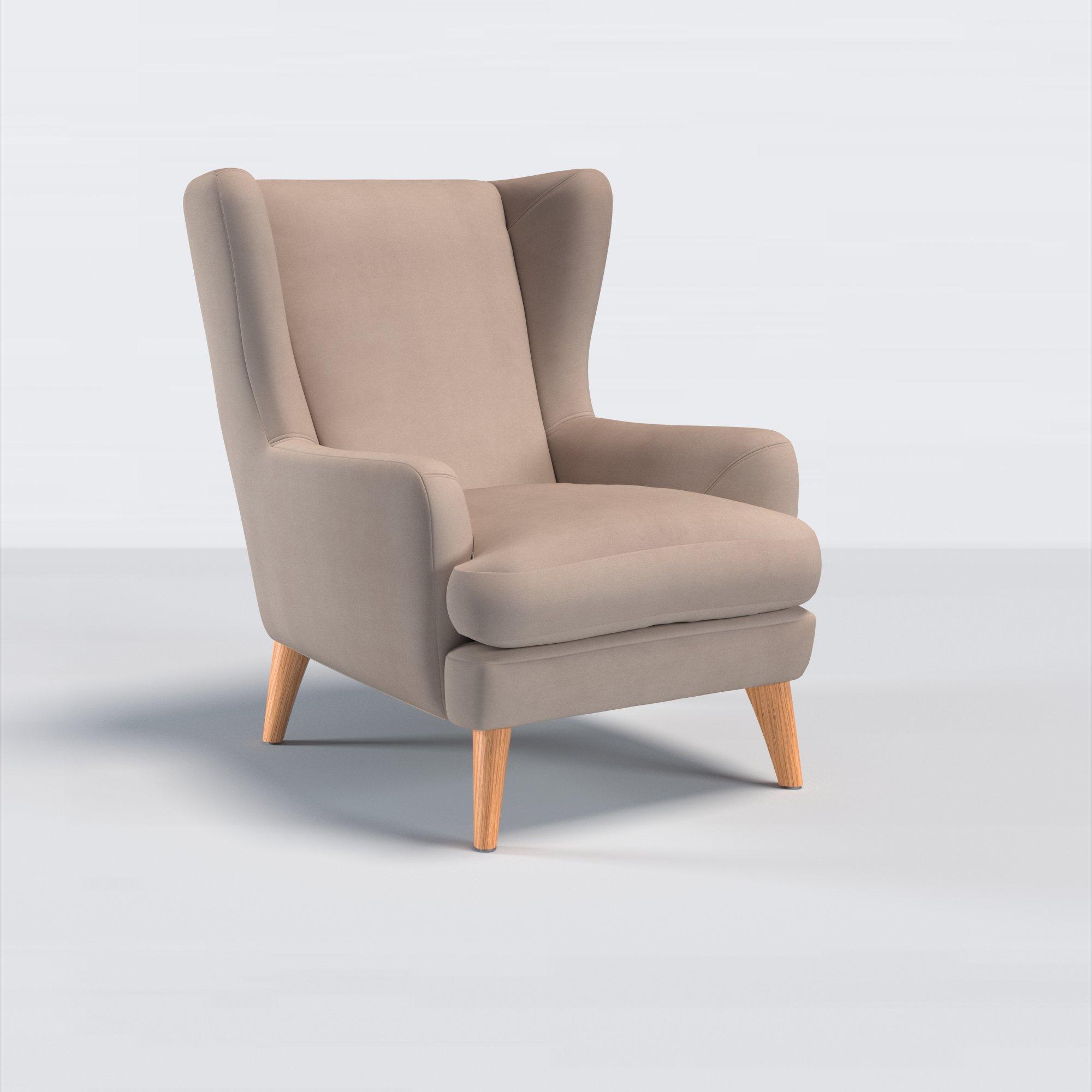 Bergen II Range, John Lewis Bergen II Armchair, Light Leg, Easy Clean Eco Velvet Smoke