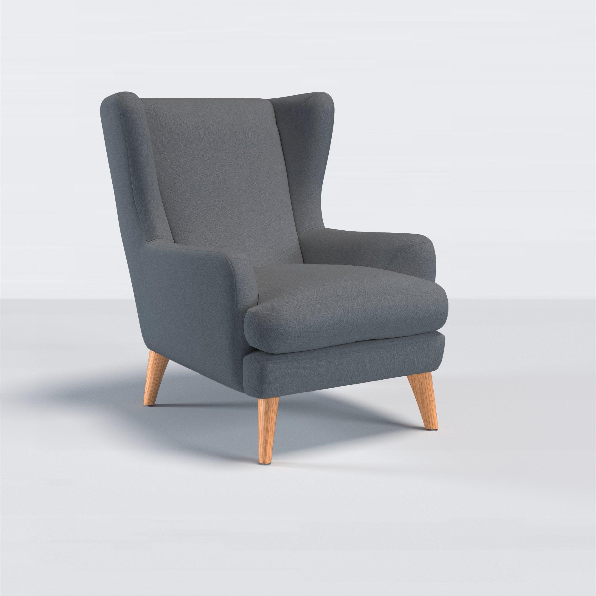 Bergen II Range, John Lewis Bergen II Armchair, Light Leg, Soft Weave Steel