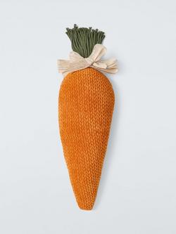 John Lewis Chenille Carrot Cushion, Orange