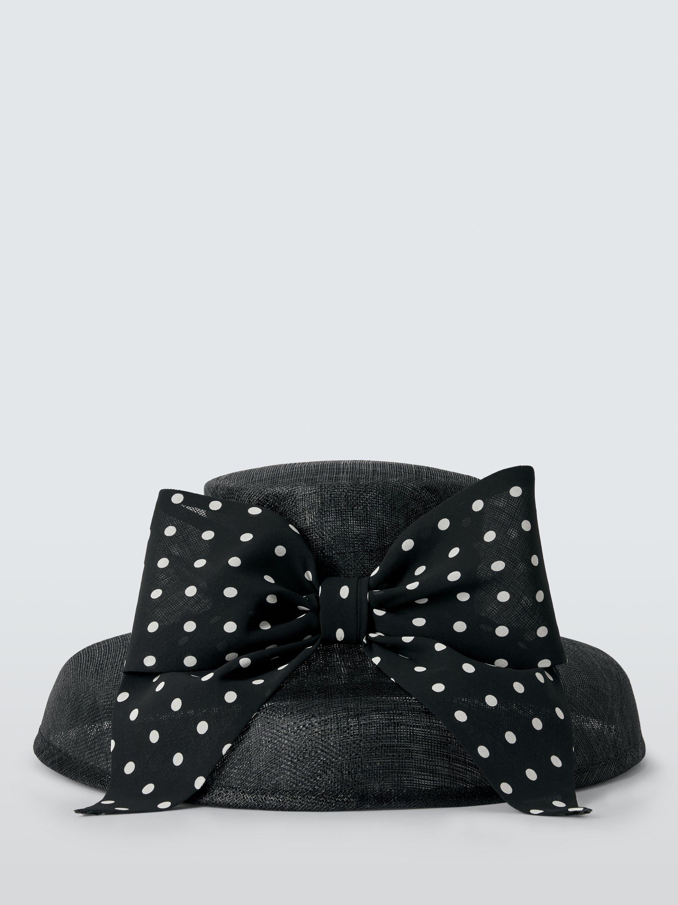 Product image 2 of 4, which shows John Lewis Aurelia Downward Brim Hat, Black