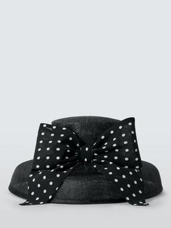 John Lewis Aurelia Downward Brim Hat, Black - view 2, Black