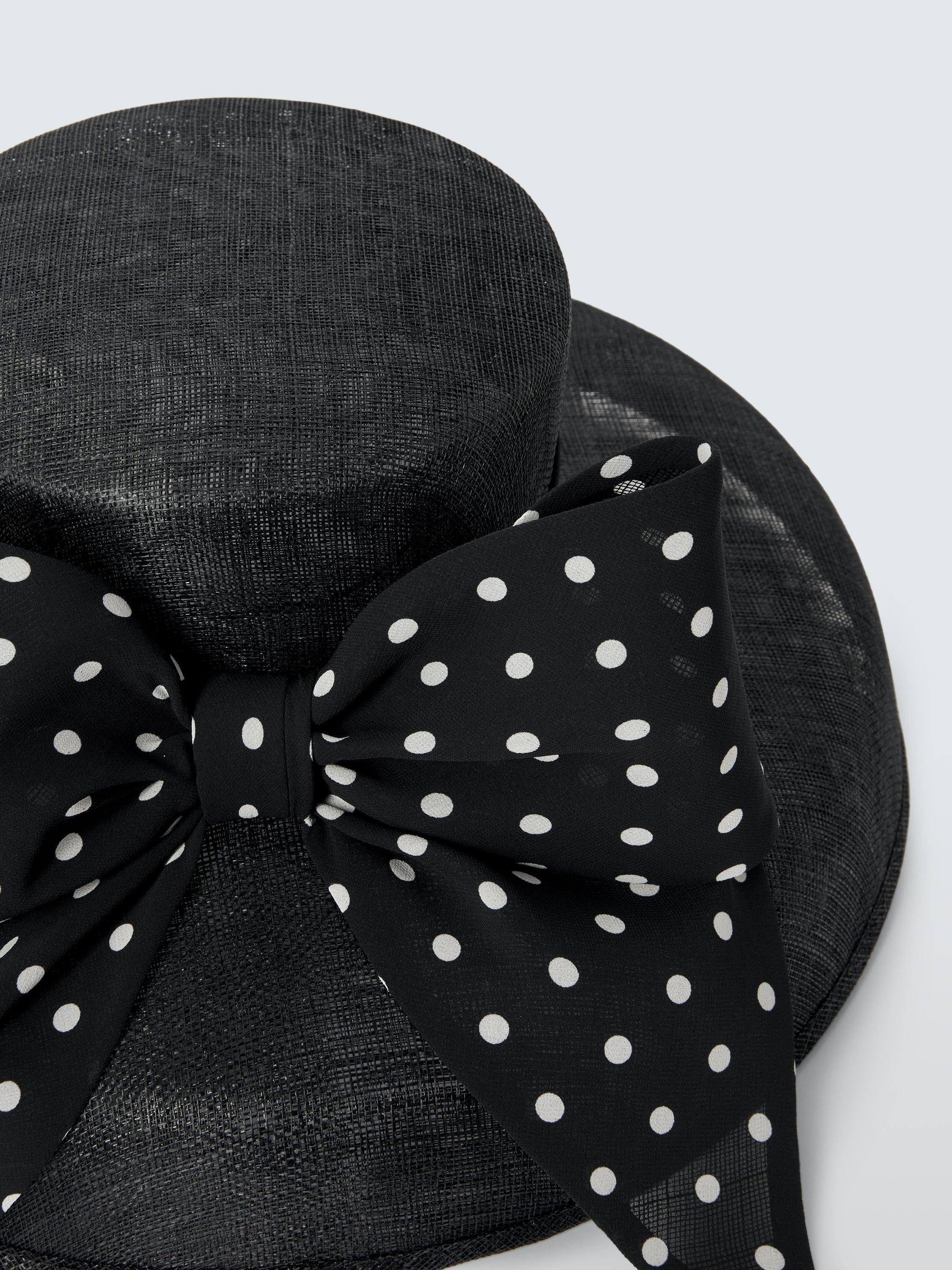 Product image 3 of 4, which shows John Lewis Aurelia Downward Brim Hat, Black