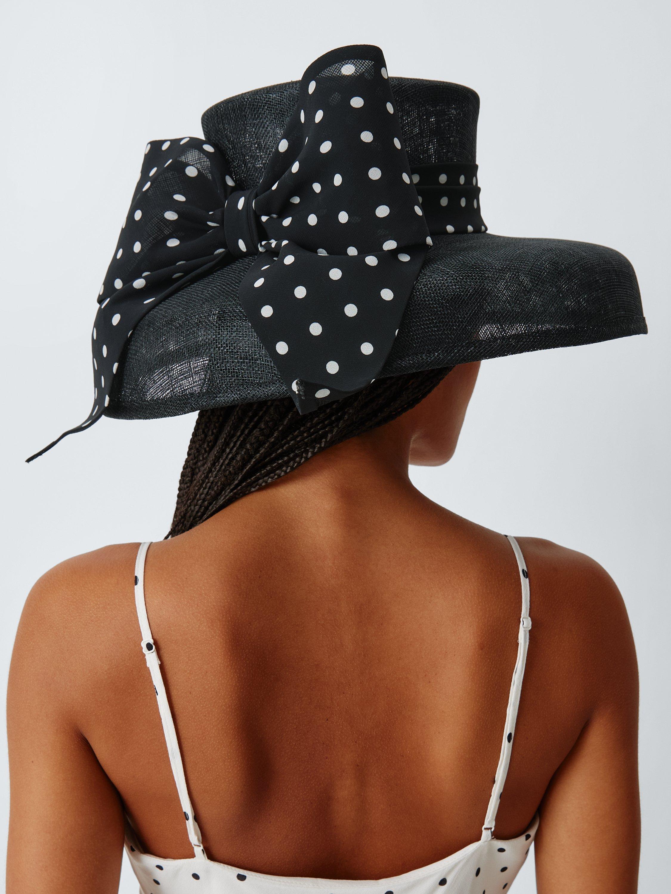 Product image 4 of 4, which shows John Lewis Aurelia Downward Brim Hat, Black