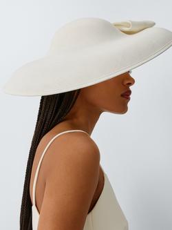 John Lewis Clement Downward Brim Hat, Ivory, Ivory