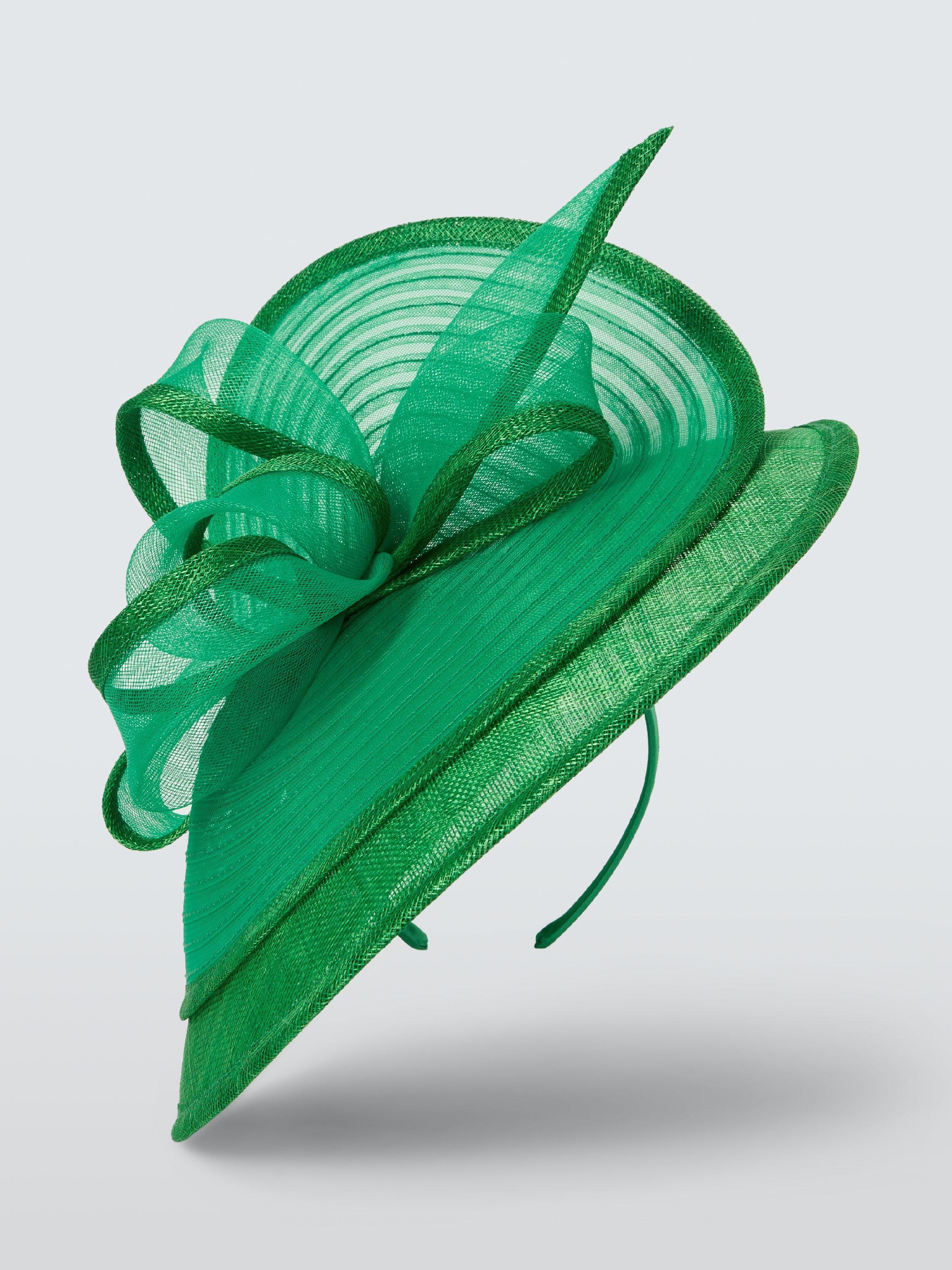Product image 2 of 4, which shows John Lewis Devon Medium Disc Fascinator, Green