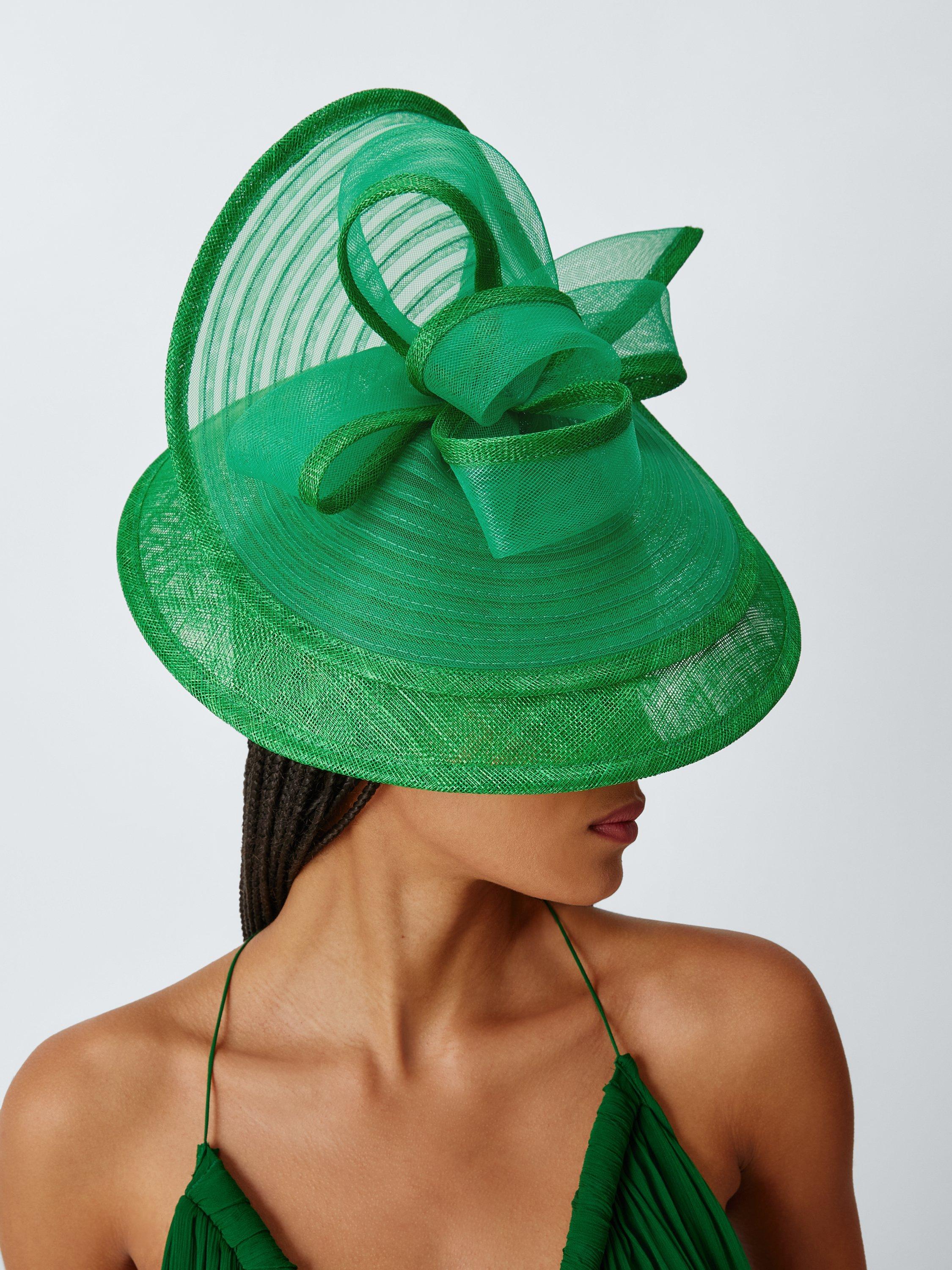 Product image 4 of 4, which shows John Lewis Devon Medium Disc Fascinator, Green