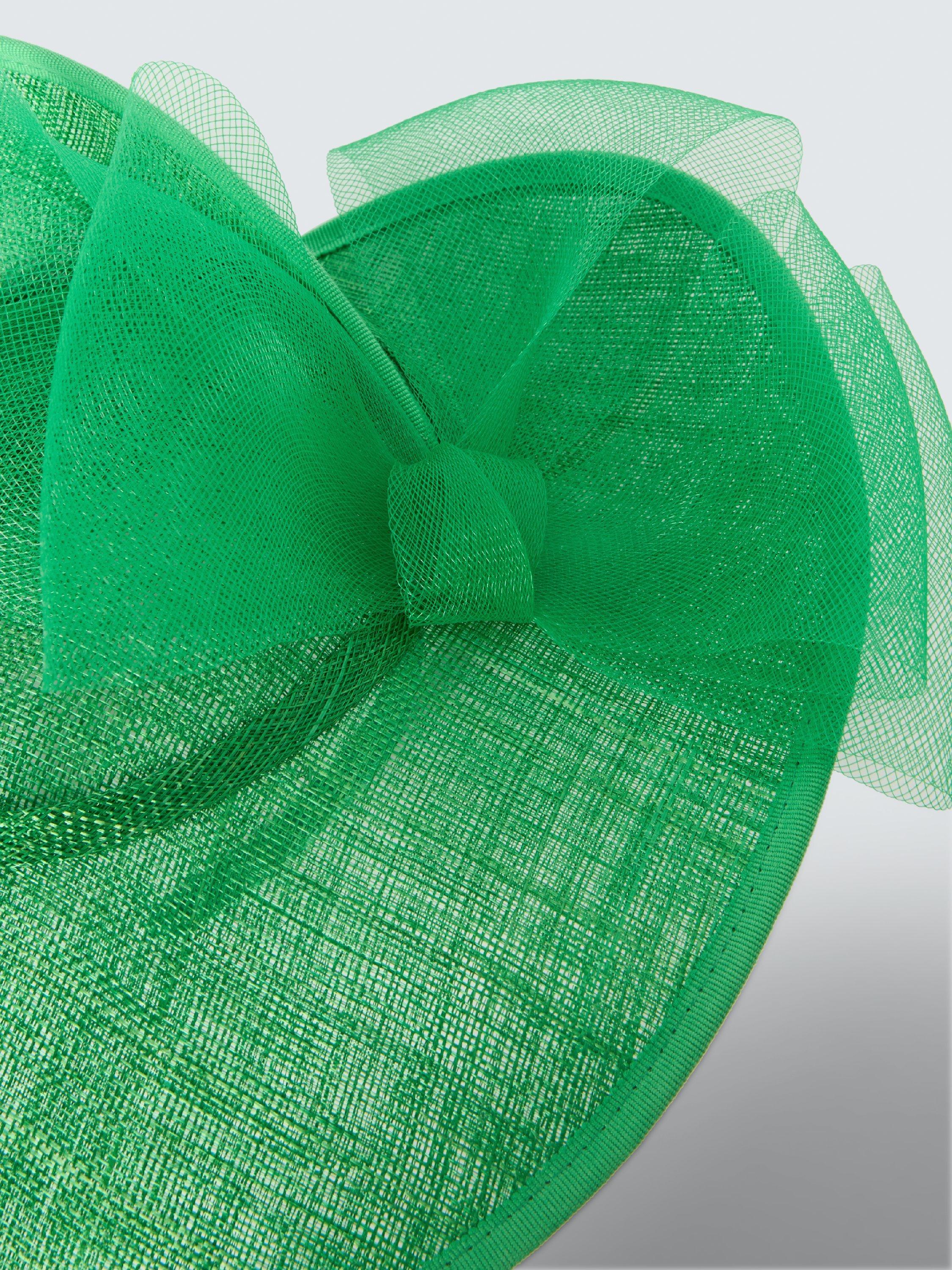 Product image 3 of 4, which shows John Lewis Drew Woven Split Hat, Green