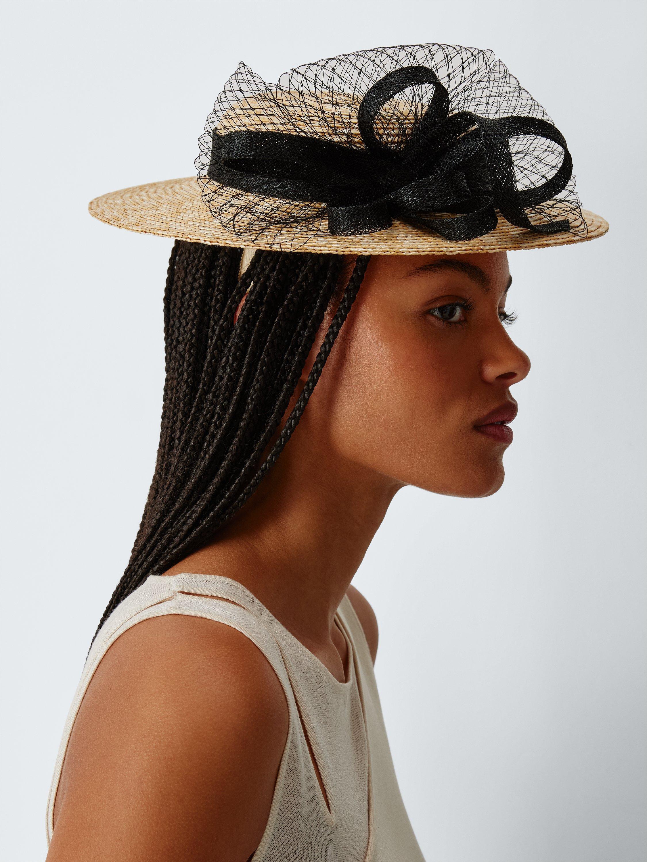 Product image 4 of 4, which shows John Lewis Emmaline Small Boater Hat, Natural