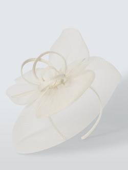 John Lewis Gabrielle Beret Fascinator - view 2, Ivory