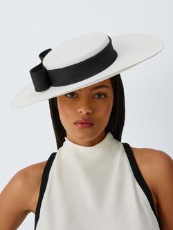 John Lewis Marina Boater Hat, Ivory, Ivory
