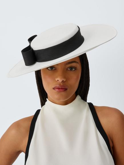John Lewis Marina Boater Hat, Ivory, Ivory