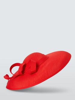 John Lewis Suzanne Downward Brim Hat, Red - view 2, Red