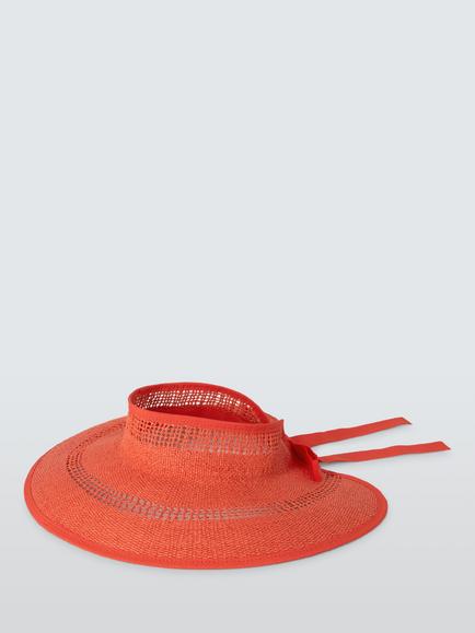 John Lewis Wide Brim Visor - view 2, Orange