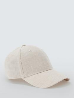 John Lewis Baseball Cap - view 2, Natural