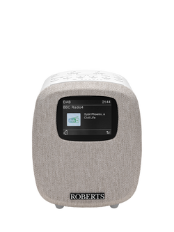 Roberts Ortus 5 DAB/DAB+/FM Bluetooth Digital Alarm Clock Radio, White, White