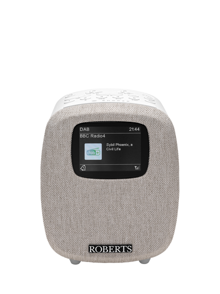 Roberts Ortus 5 DAB/DAB+/FM Bluetooth Digital Alarm Clock Radio, White, White